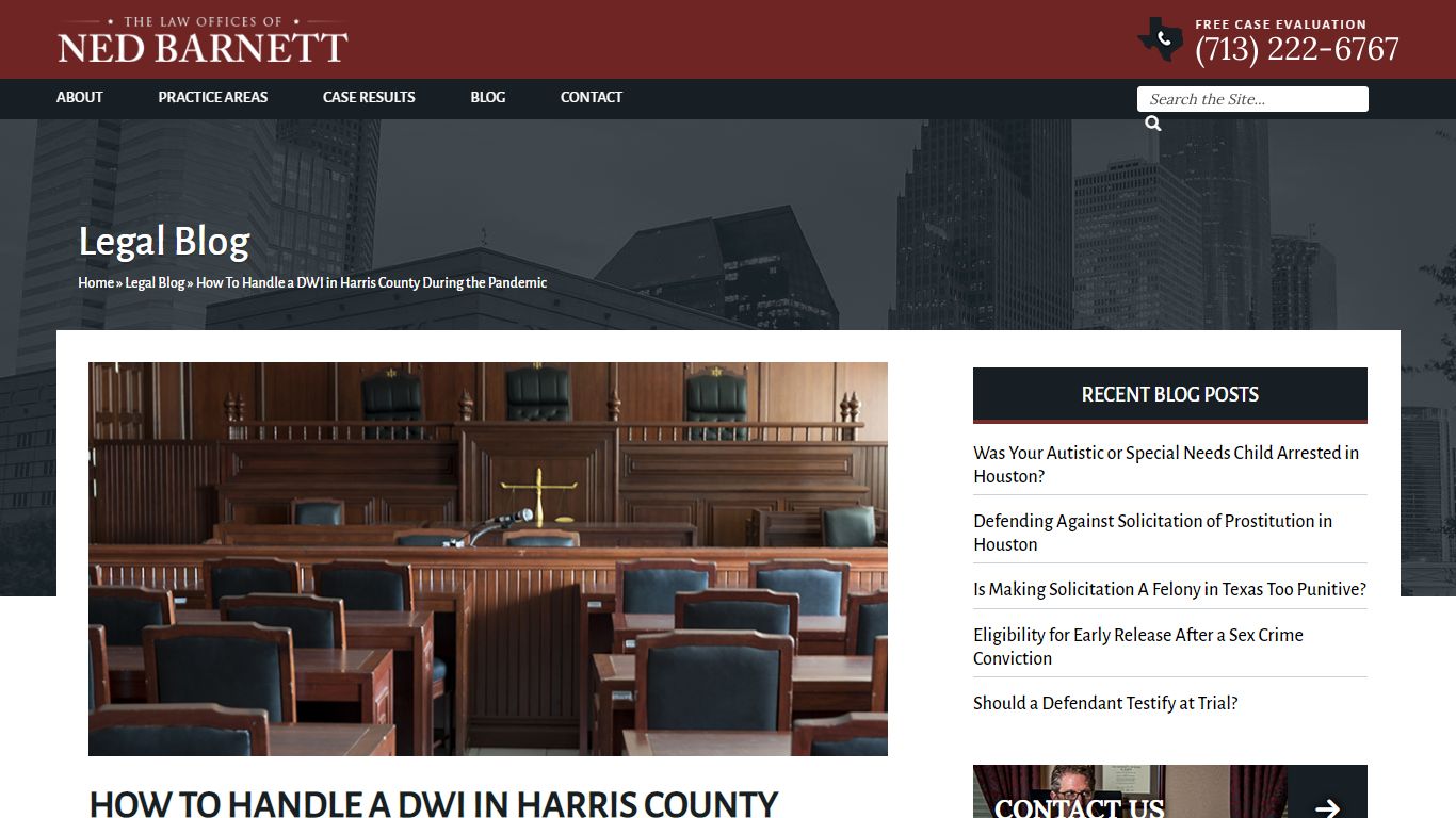 How To Handle a DWI in Harris County During the Pandemic - Houston ...