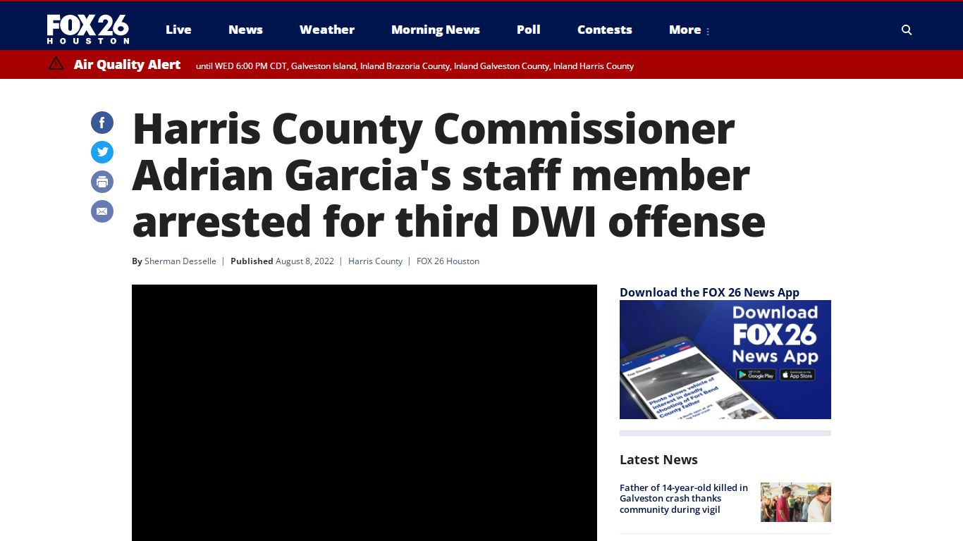 Harris County Commissioner Adrian Garcia's staff member arrested for ...